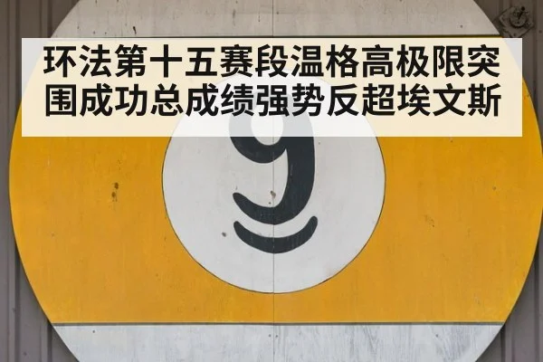 环法第十五赛段温格高极限突围成功总成绩强势反超埃文斯